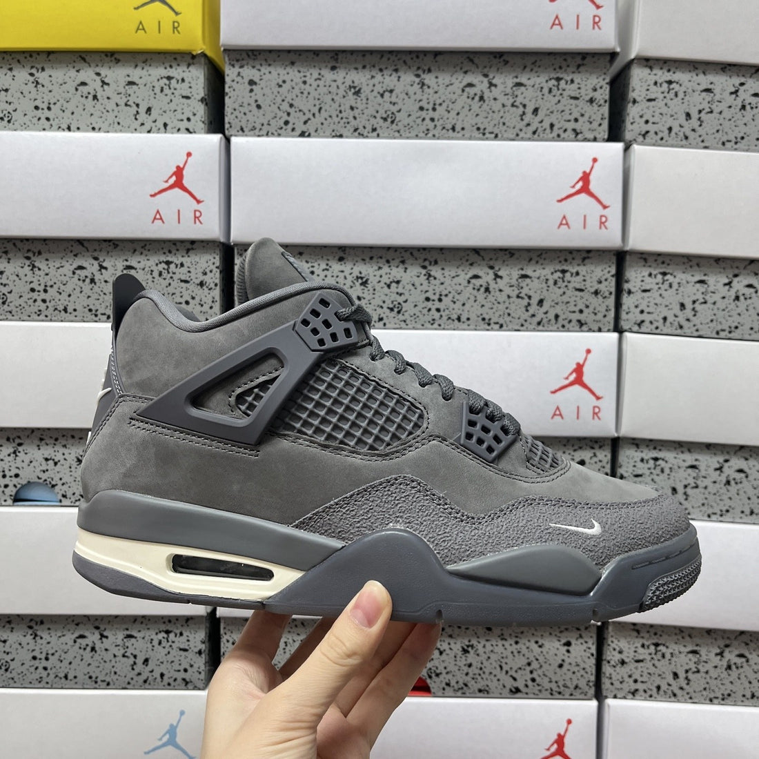 Air Jordan 4 Grey Suede