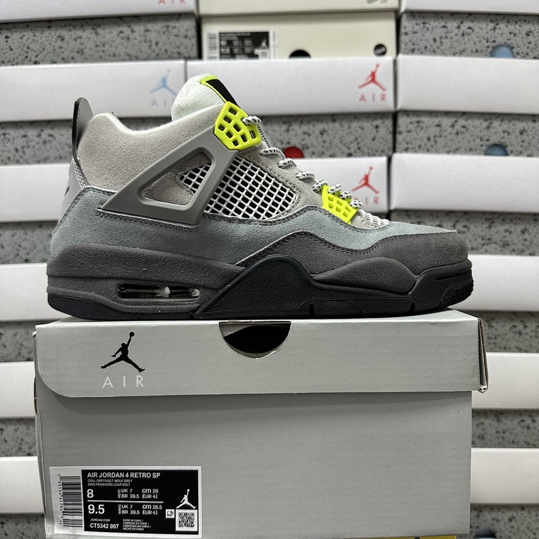 Air Jordan 4 Grey Volt