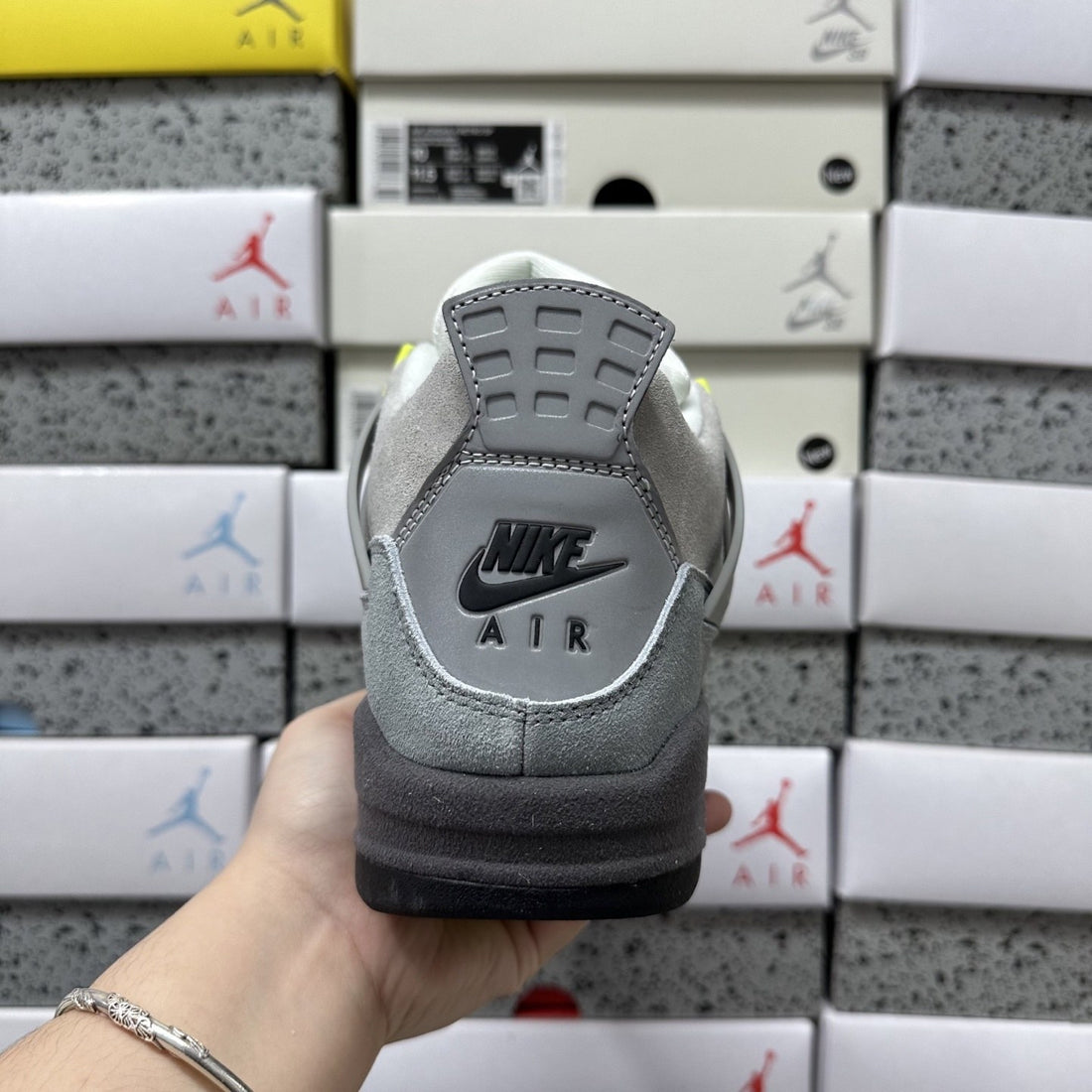 Air Jordan 4 Grey Volt