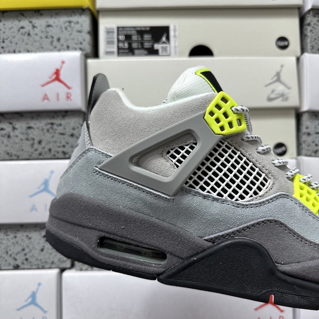 Air Jordan 4 Grey Volt