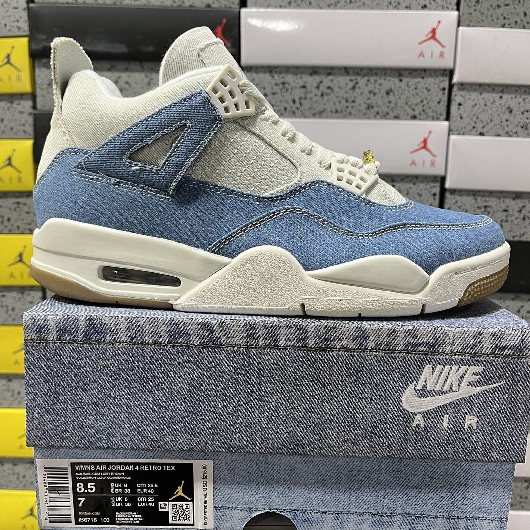Air Jordan 4 Levi's Sail Denim