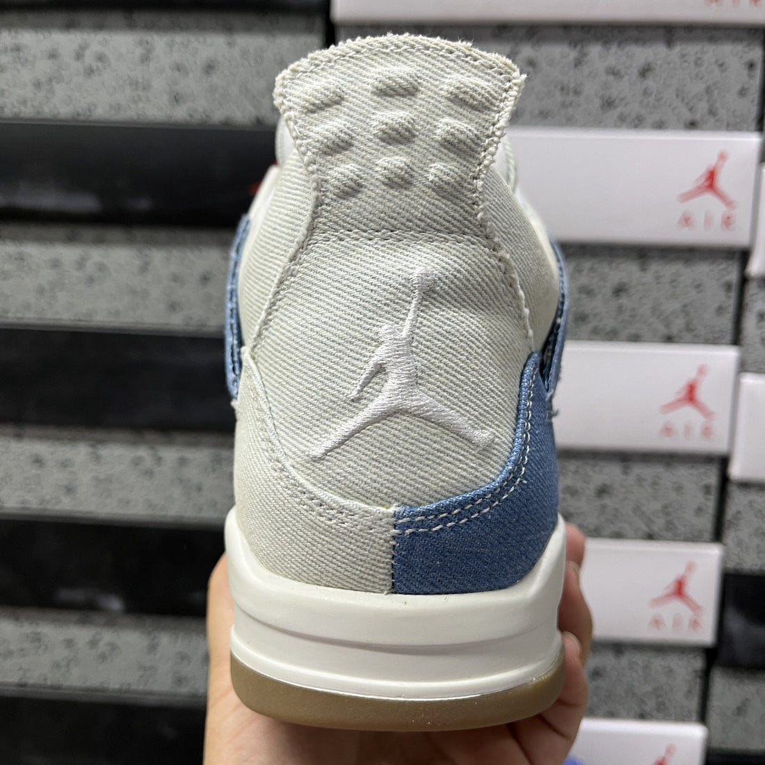 Air Jordan 4 Levi's Sail Denim