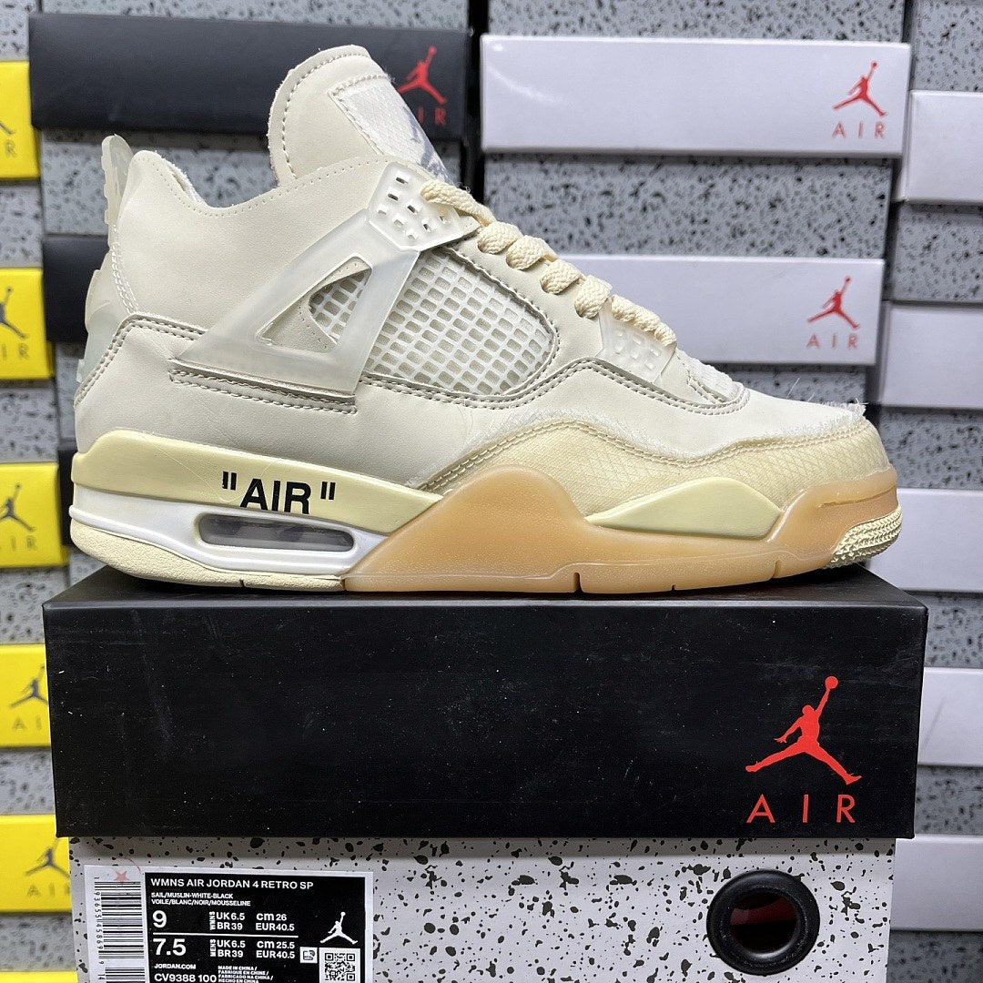 Air Jordan 4 Off-White Sail