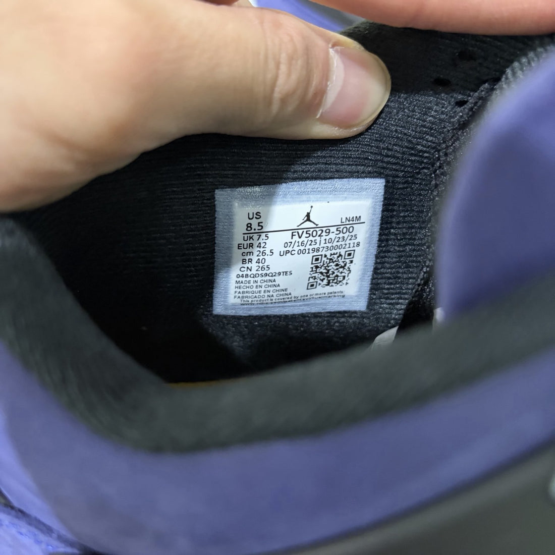 Air Jordan 4 Purple Suede