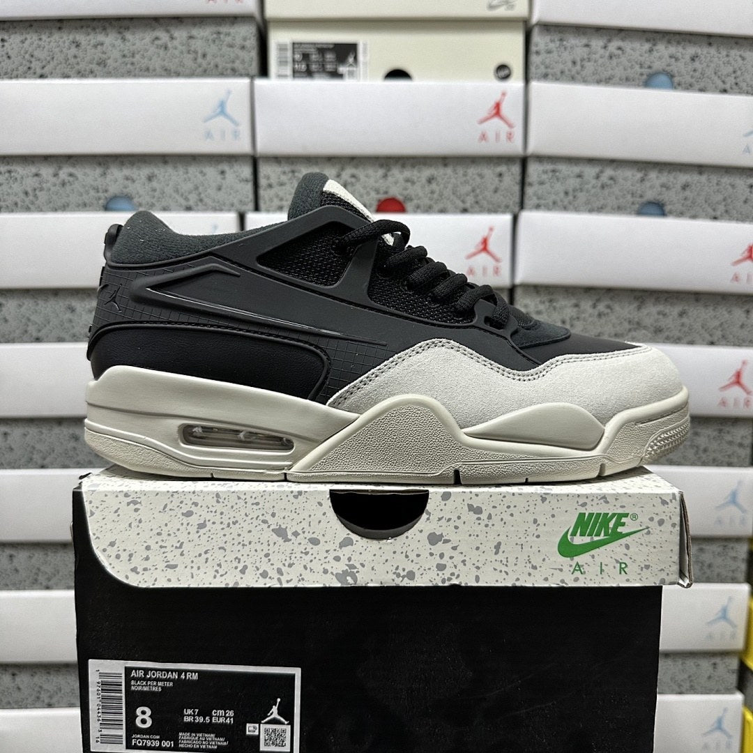 Air Jordan 4 RM Black Cream Grey