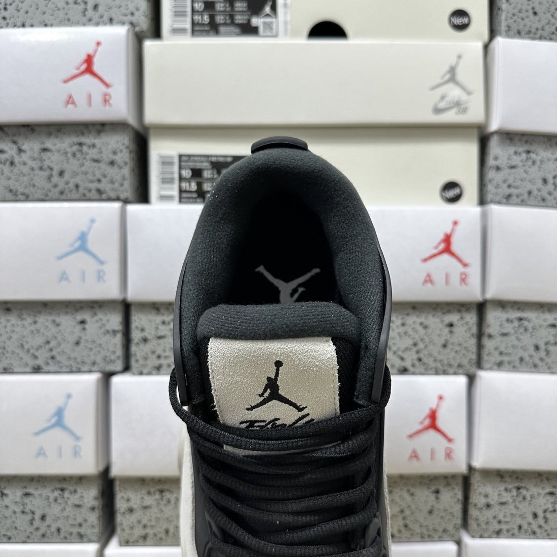 Air Jordan 4 RM Black Cream Grey