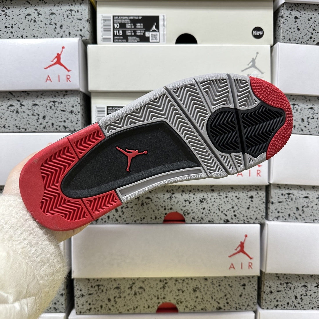 Air Jordan 4 RM Black Red Suede