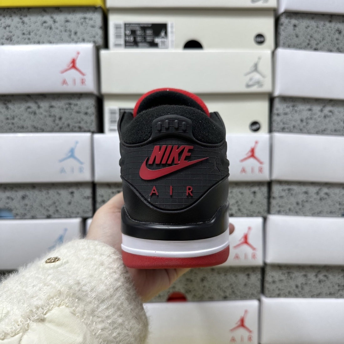 Air Jordan 4 RM Black Red Suede