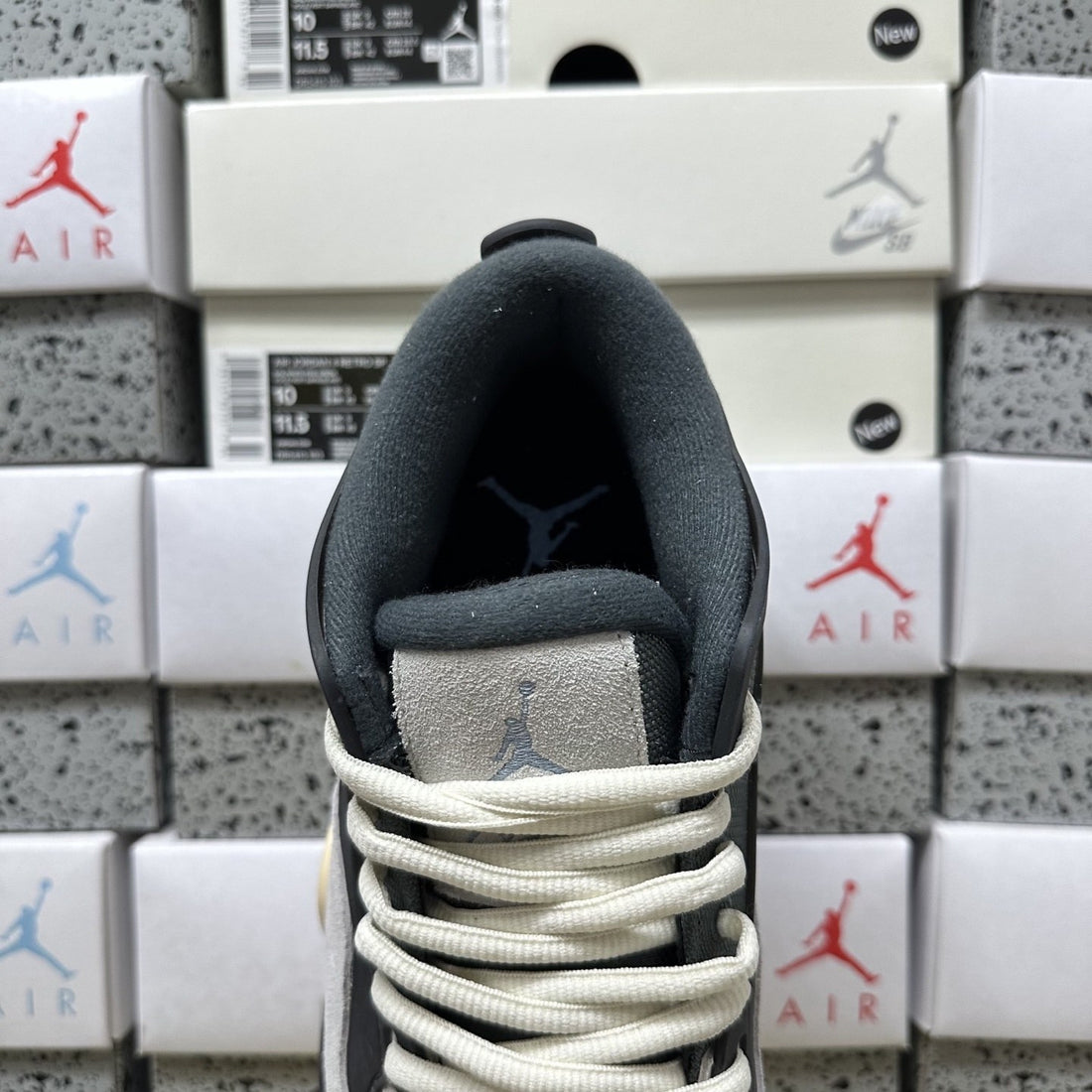 Air Jordan 4 RM Black Sail