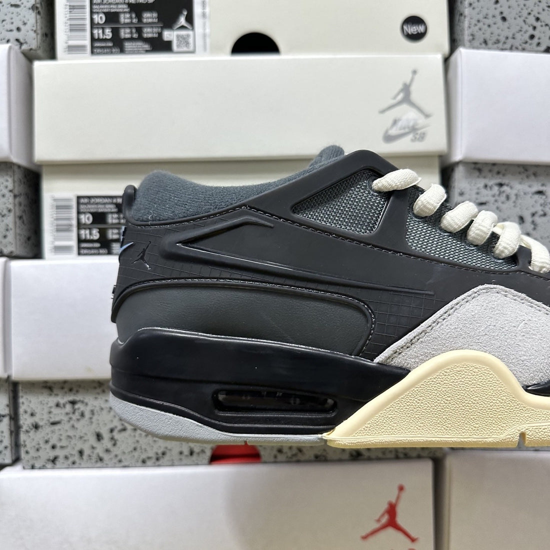 Air Jordan 4 RM Black Sail