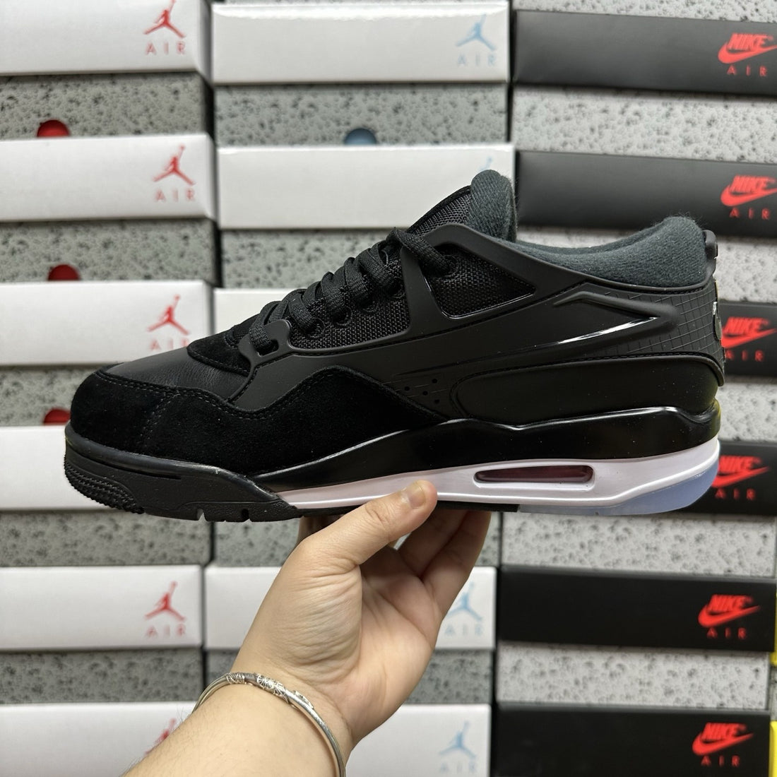 Air Jordan 4 RM Black Suede