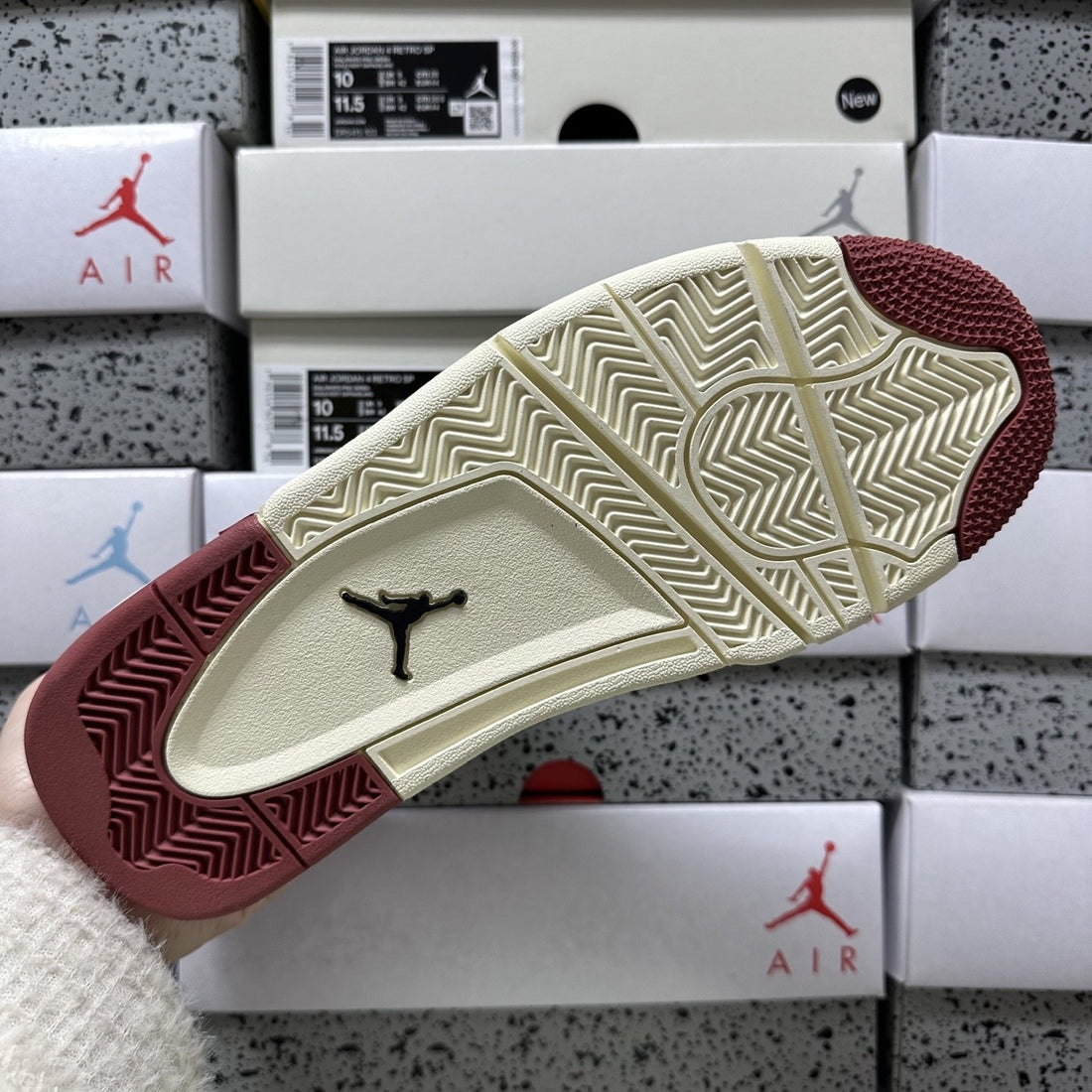 Air Jordan 4 RM Black White Red