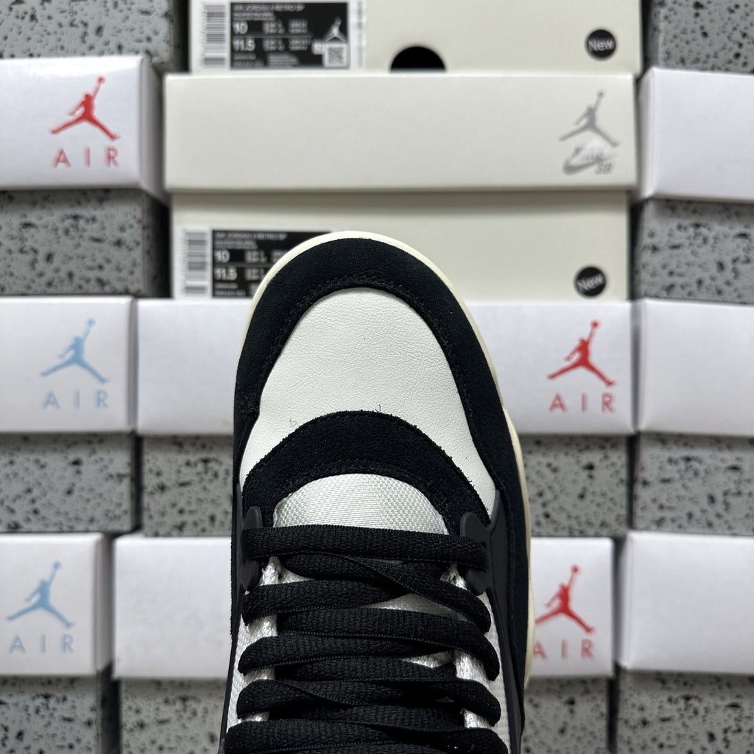 Air Jordan 4 RM Black White Red