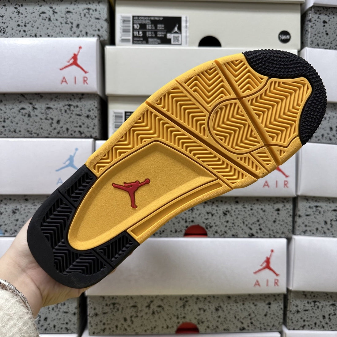 Air Jordan 4 RM Black Yellow