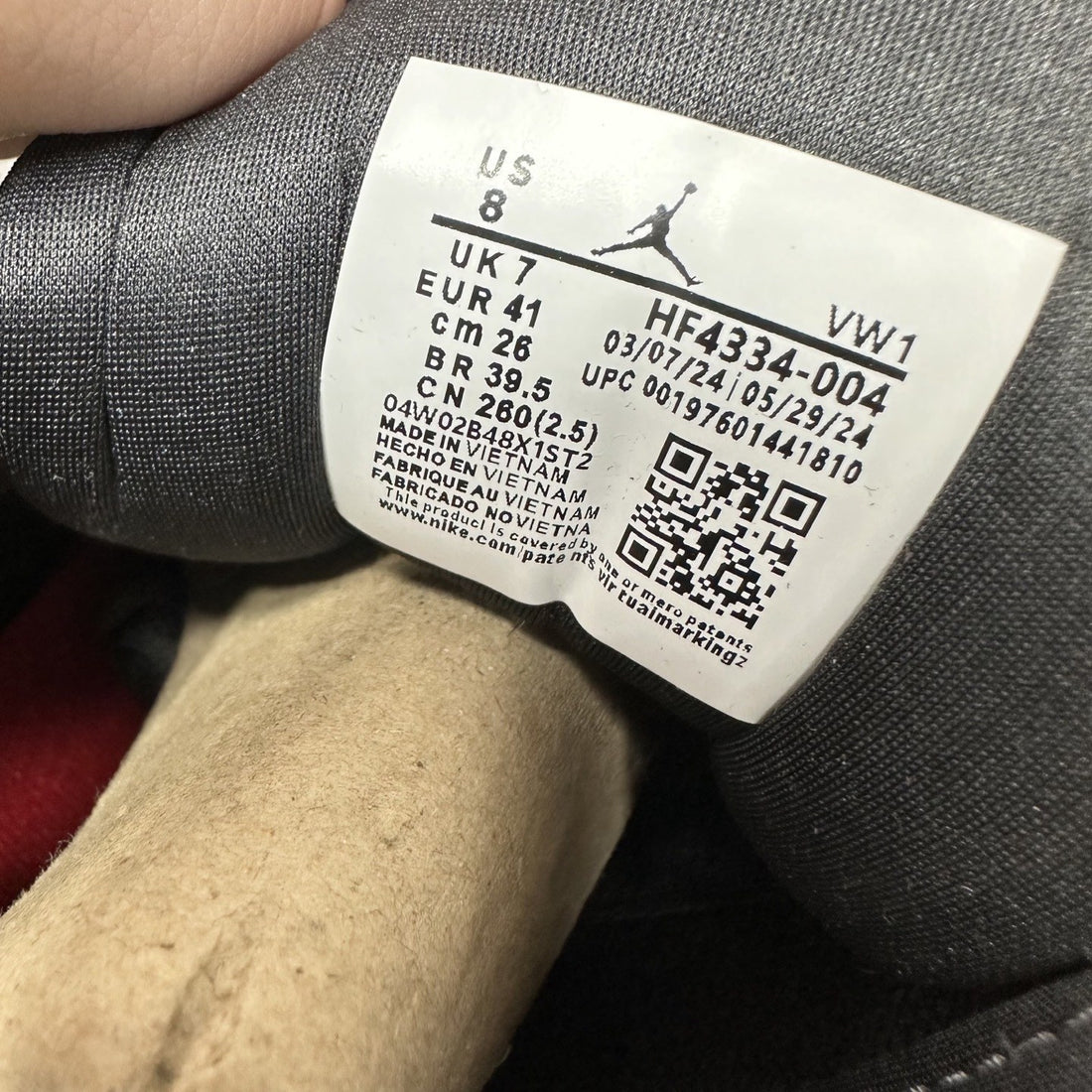 Air Jordan 4 RM Charcoal Red