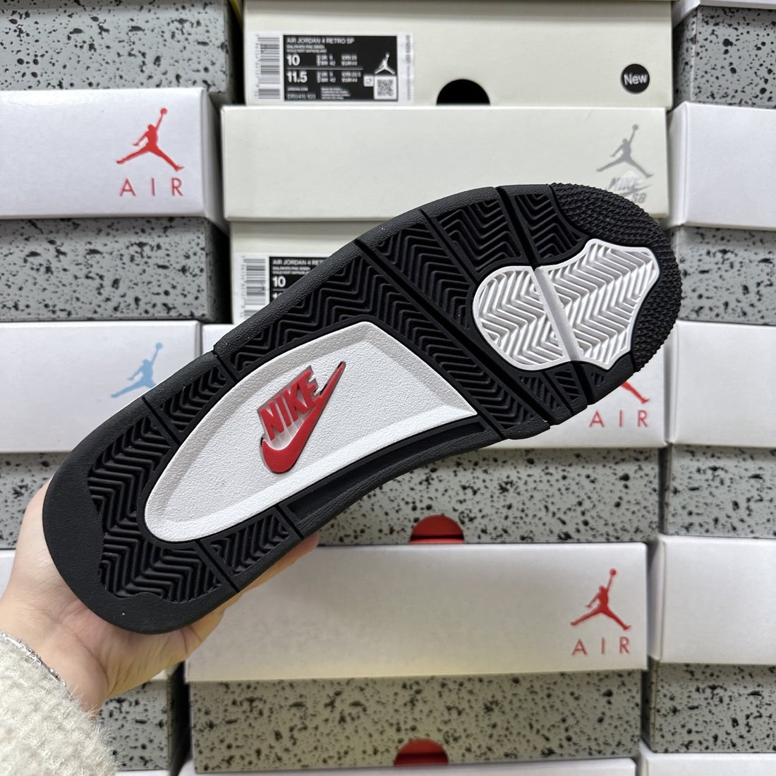 Air Jordan 4 RM Charcoal Red