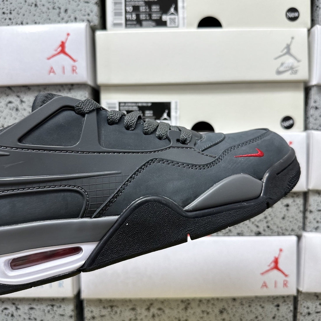 Air Jordan 4 RM Charcoal Red