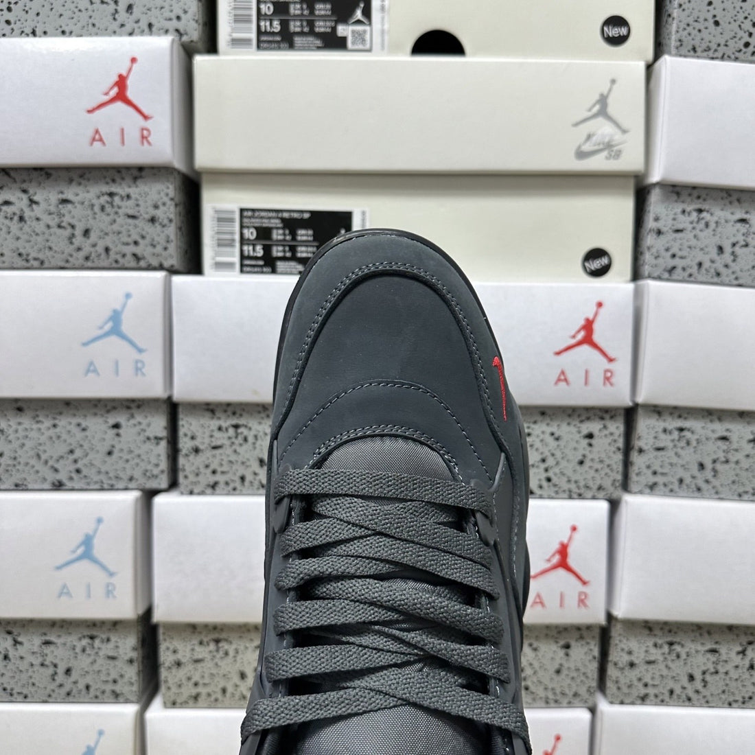 Air Jordan 4 RM Charcoal Red