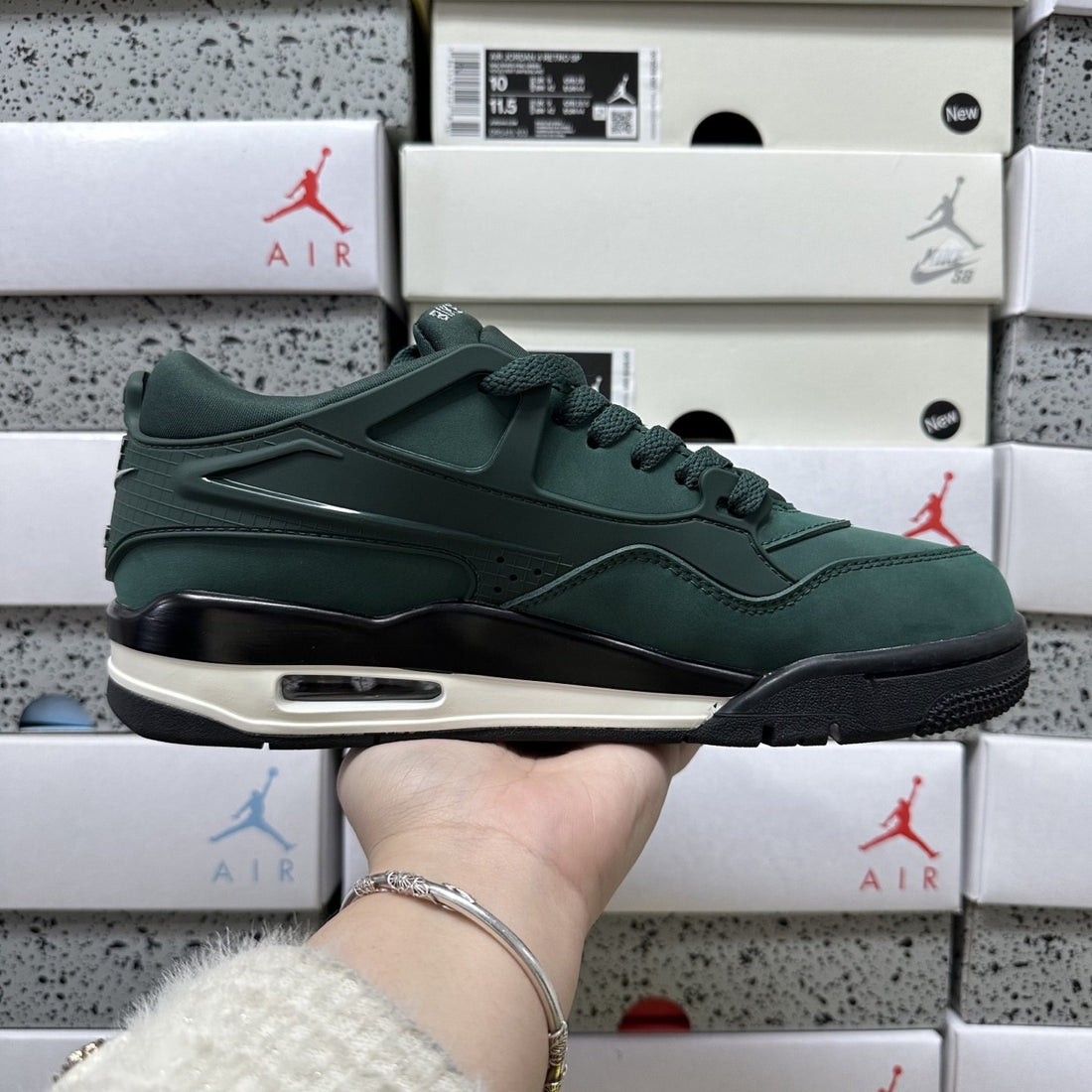 Air Jordan 4 RM Green Black