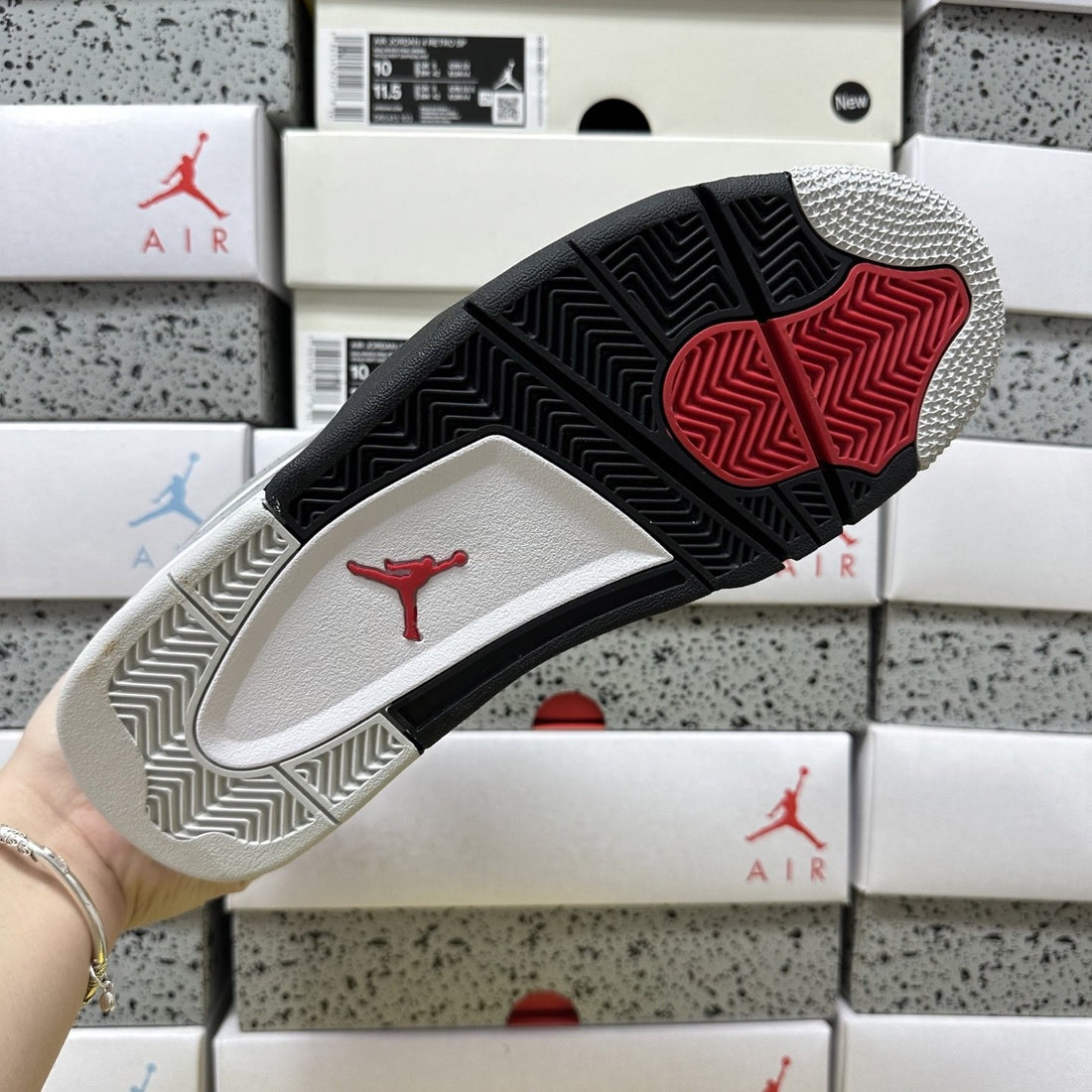 Air Jordan 4 RM Grey Black White