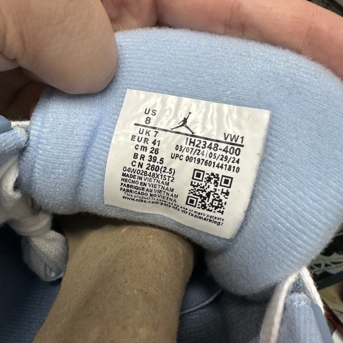 Air Jordan 4 RM Ice Blue Suede
