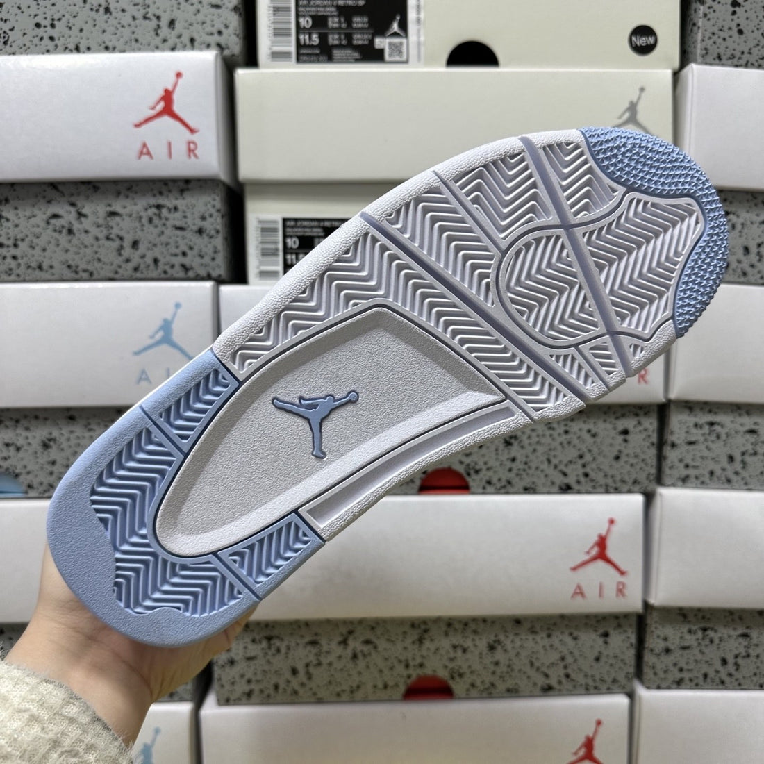 Air Jordan 4 RM Ice Blue Suede