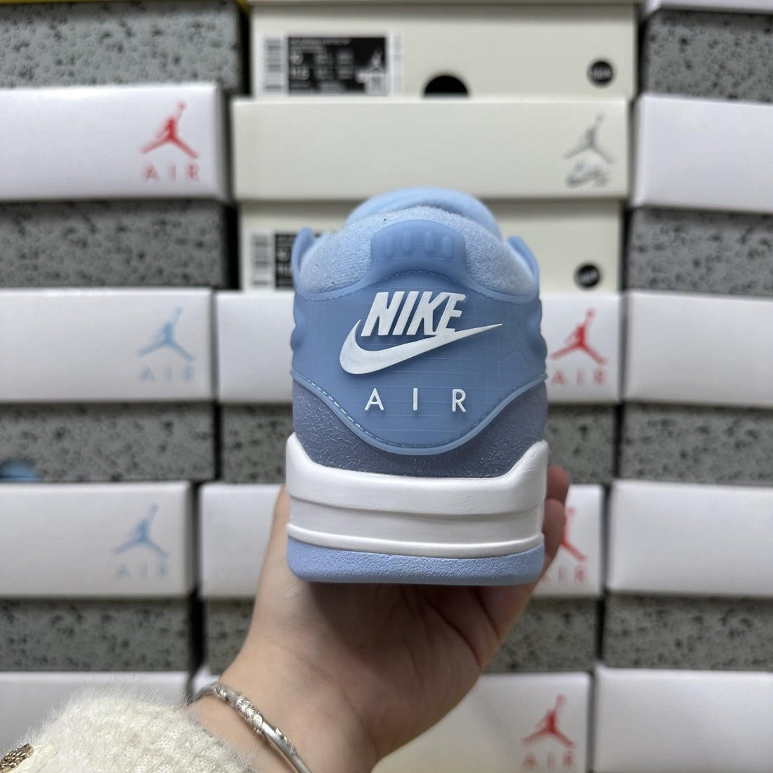 Air Jordan 4 RM Ice Blue Suede