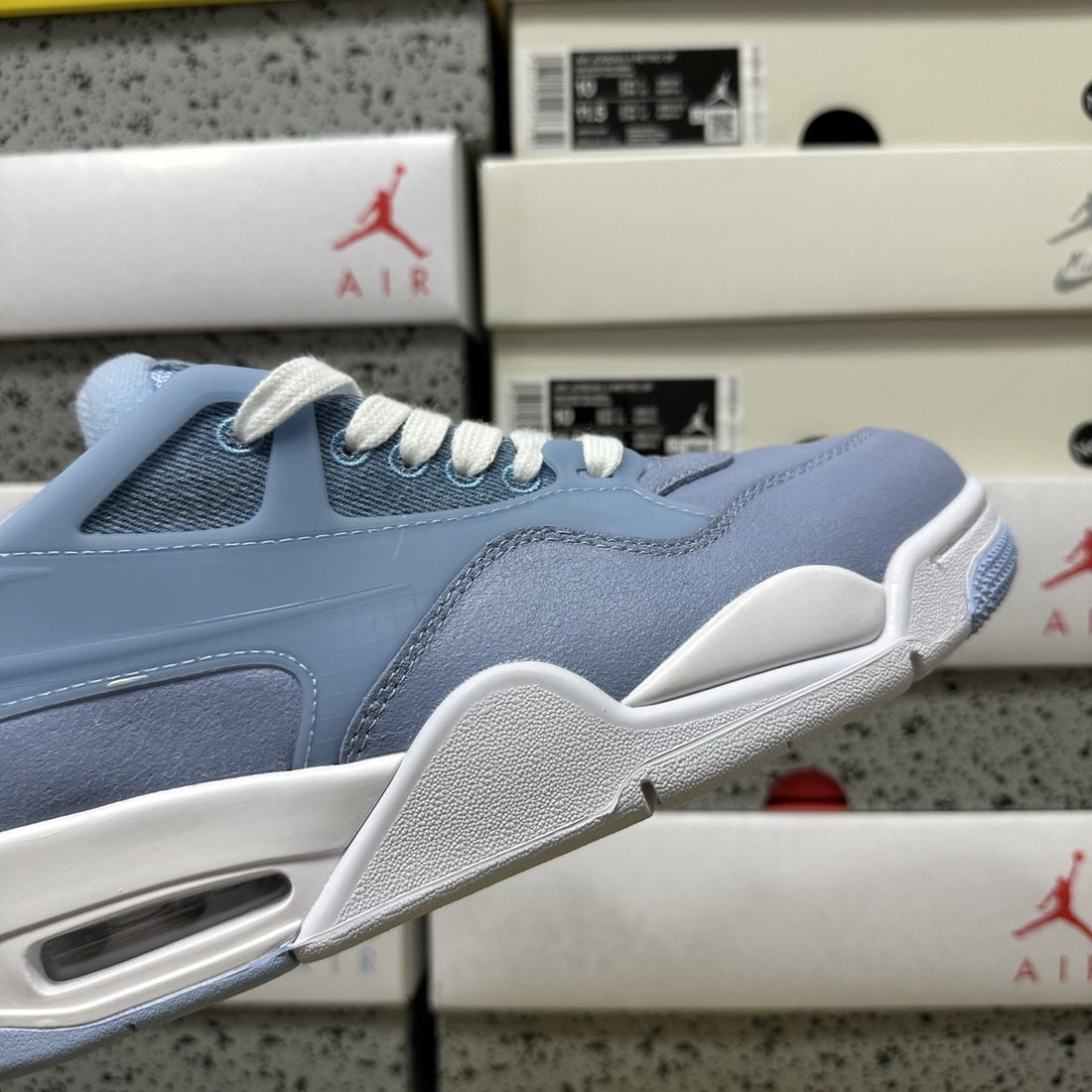 Air Jordan 4 RM Ice Blue Suede