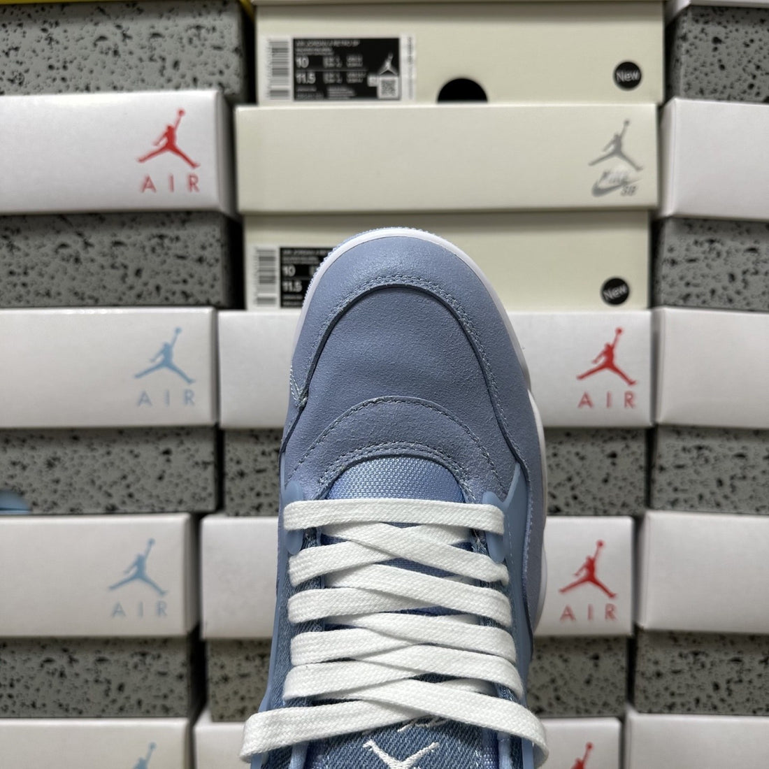 Air Jordan 4 RM Ice Blue Suede