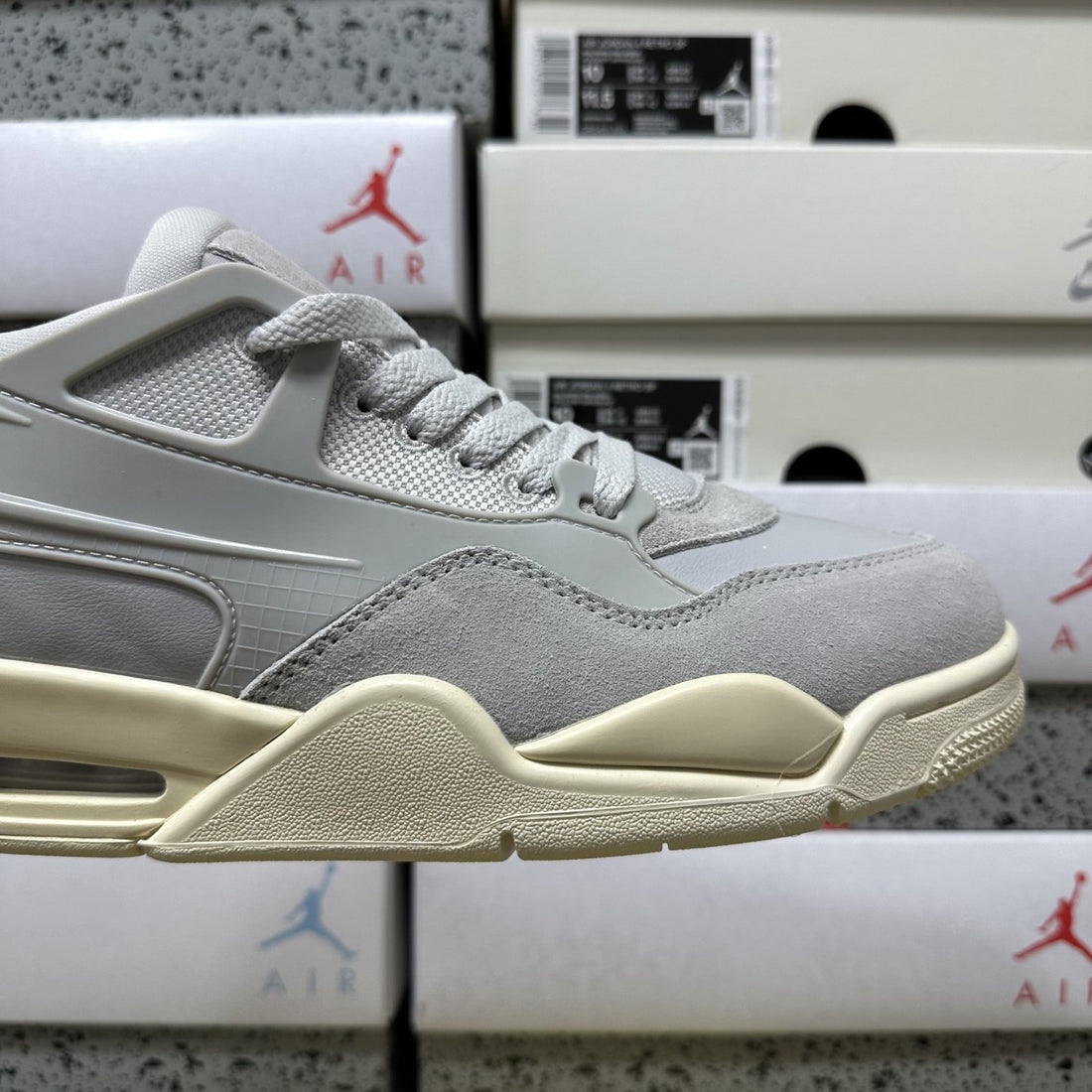 Air Jordan 4 RM Light Grey Sail