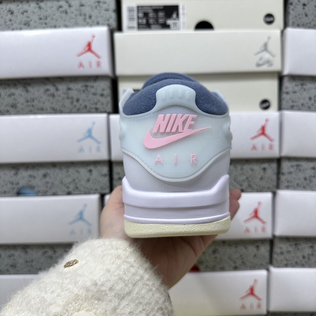 Air Jordan 4 RM Mint Blue Grey