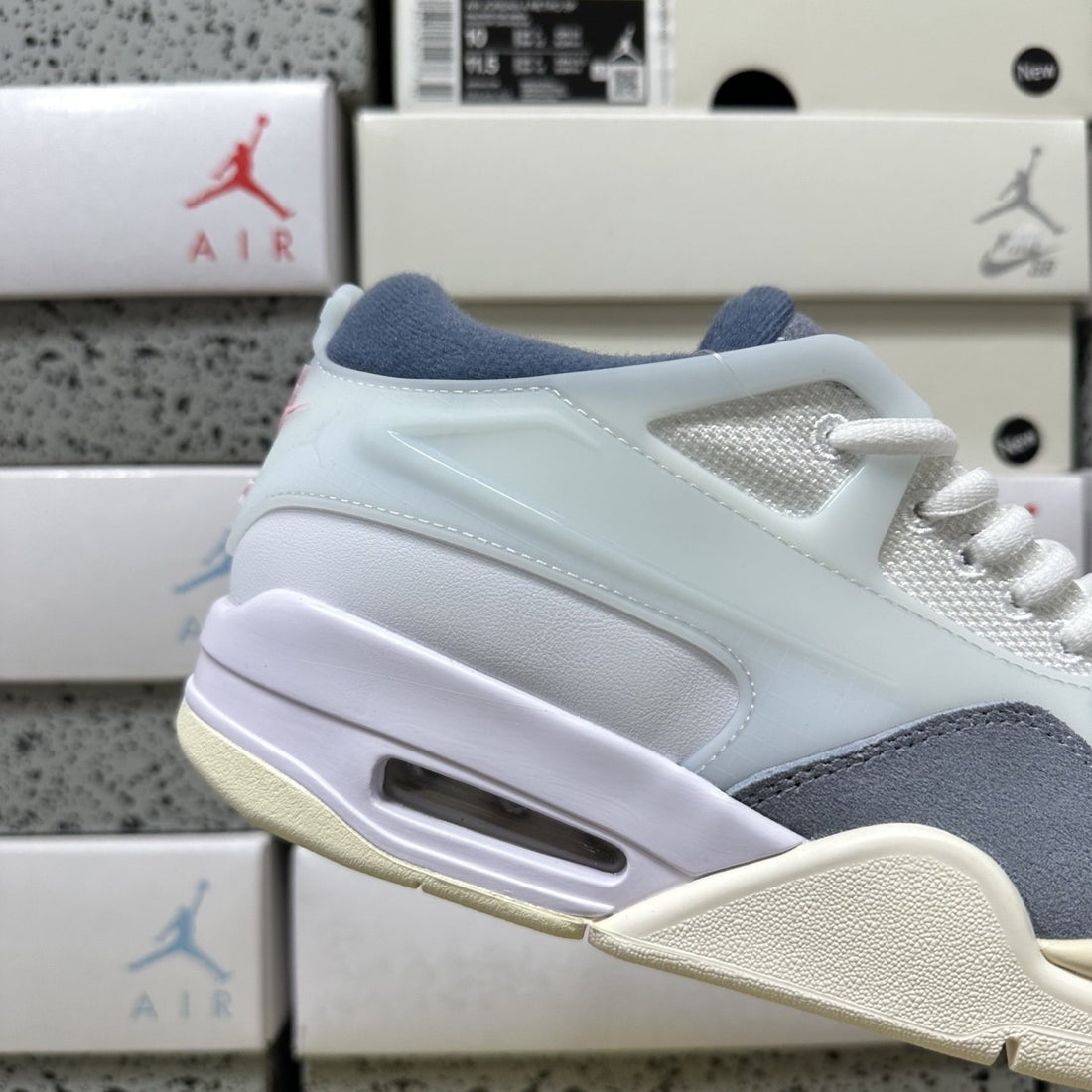 Air Jordan 4 RM Mint Blue Grey