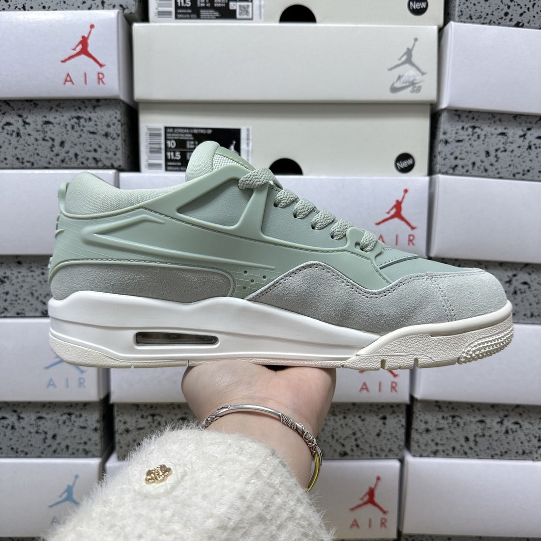 Air Jordan 4 RM Mint Green