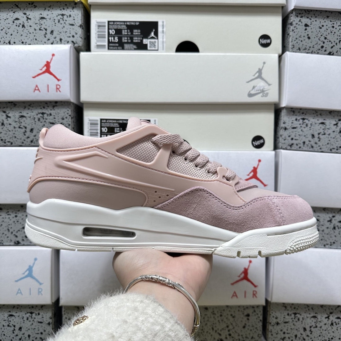 Air Jordan 4 RM Pink Suede