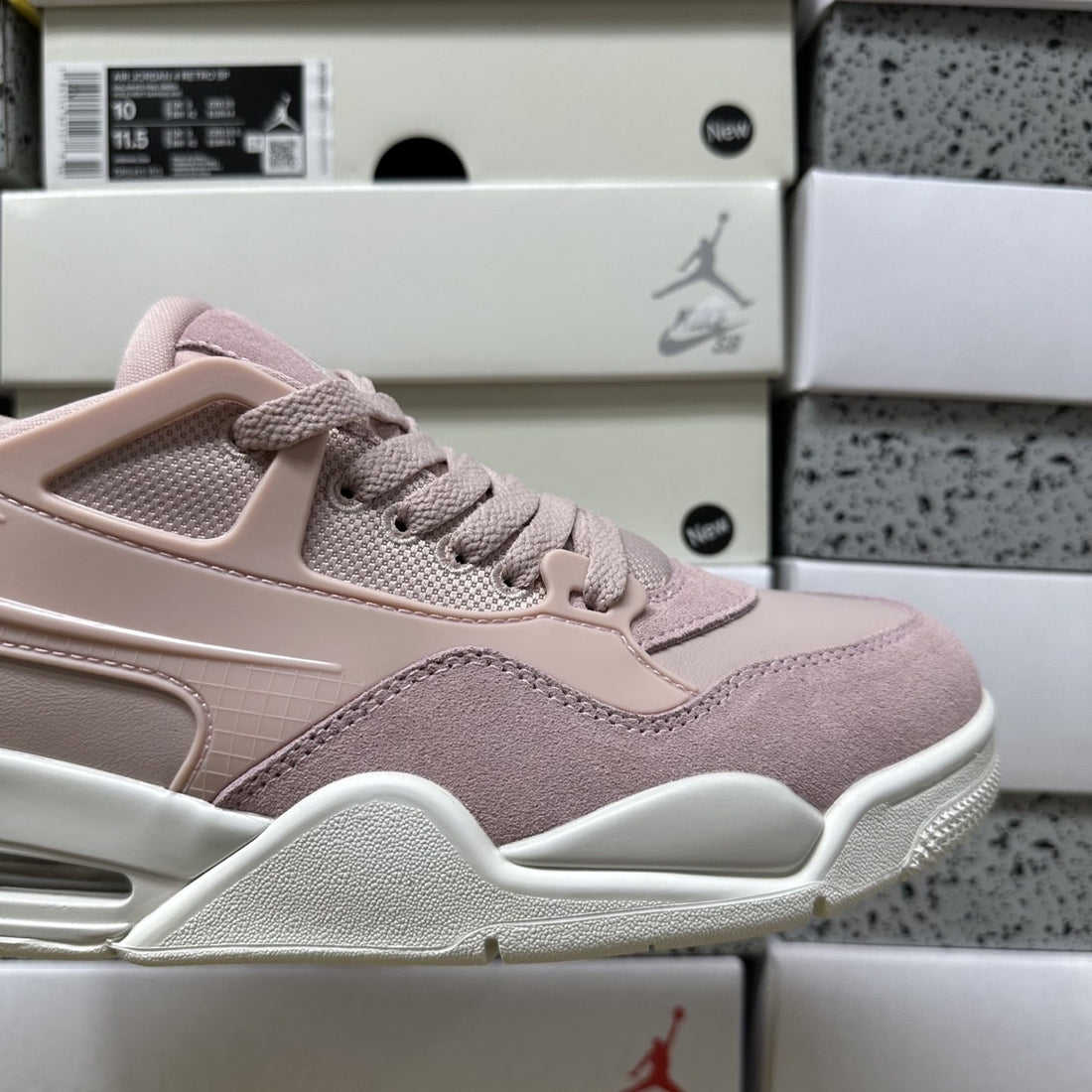 Air Jordan 4 RM Pink Suede