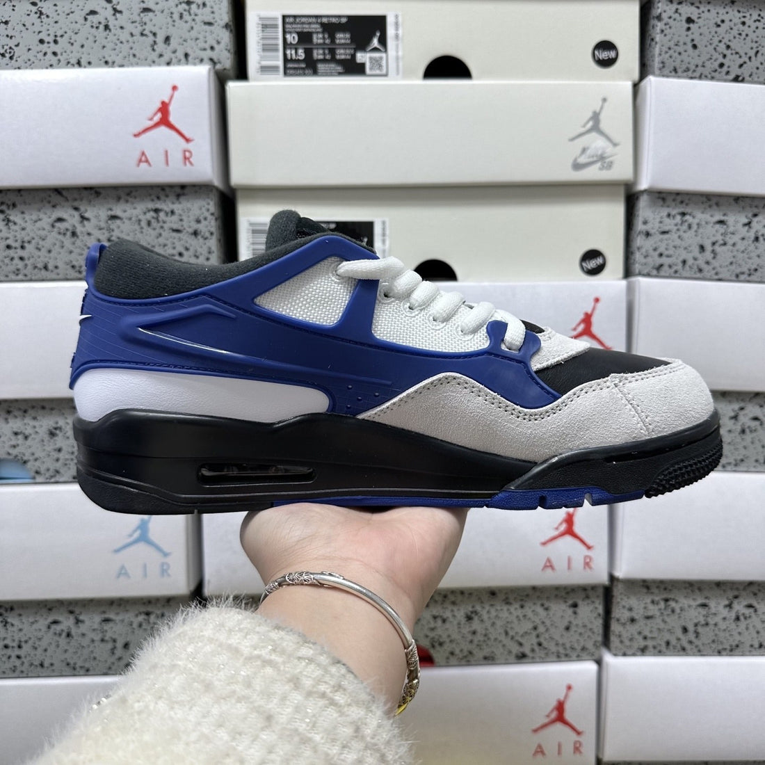 Air Jordan 4 RM Royal Blue White