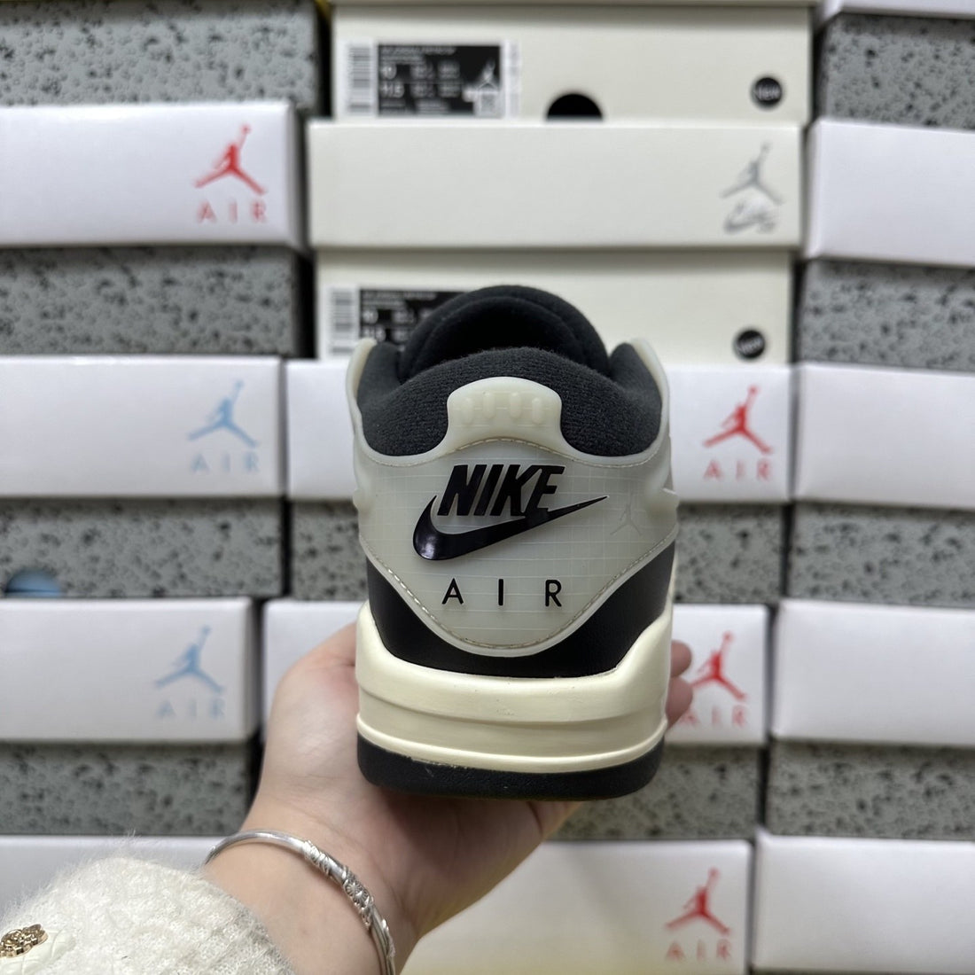 Air Jordan 4 RM Sail Black