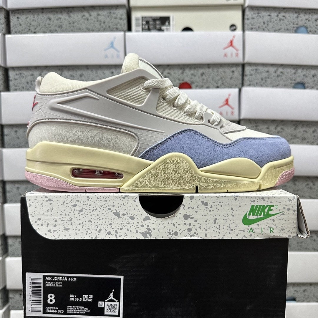 Air Jordan 4 RM Sail Blue Pink