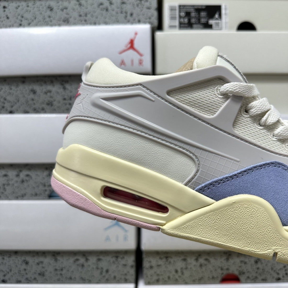 Air Jordan 4 RM Sail Blue Pink