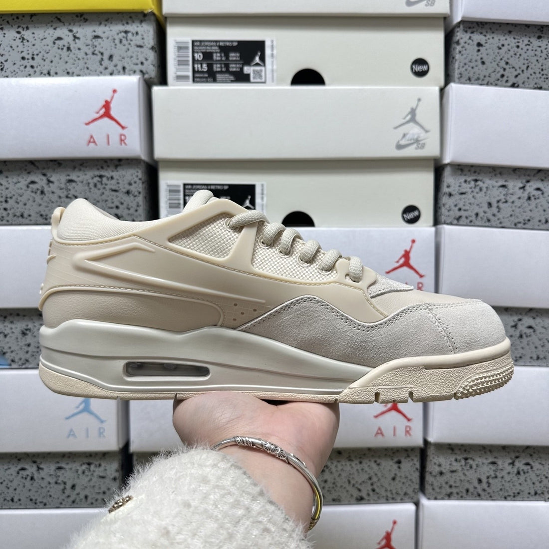 Air Jordan 4 RM Sail Cream