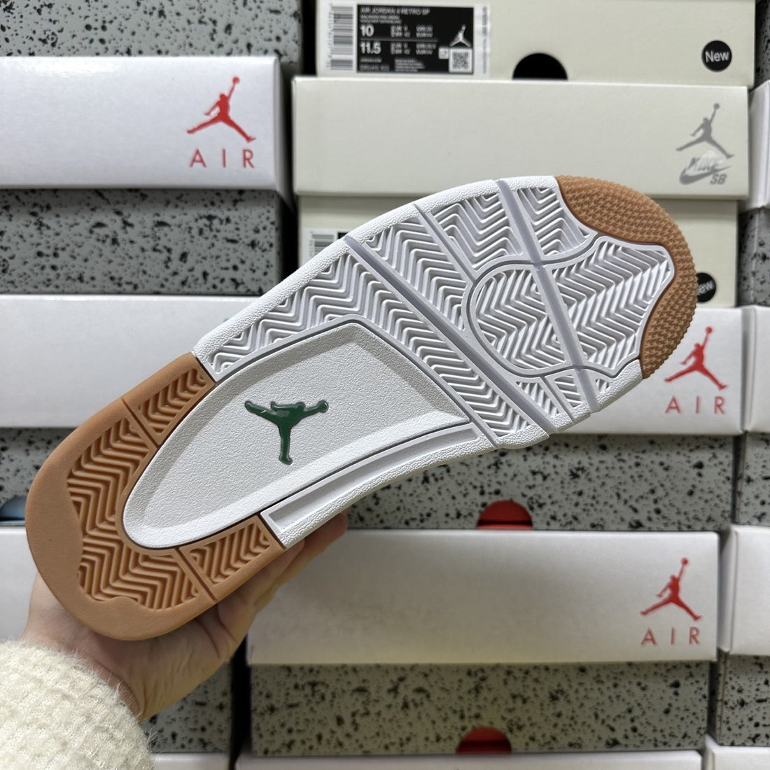 Air Jordan 4 RM White Pine Green