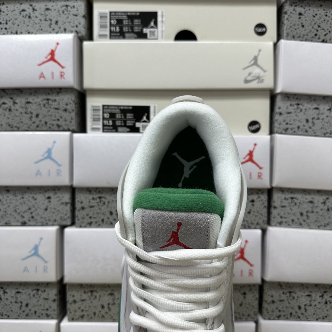 Air Jordan 4 RM White Pine Green