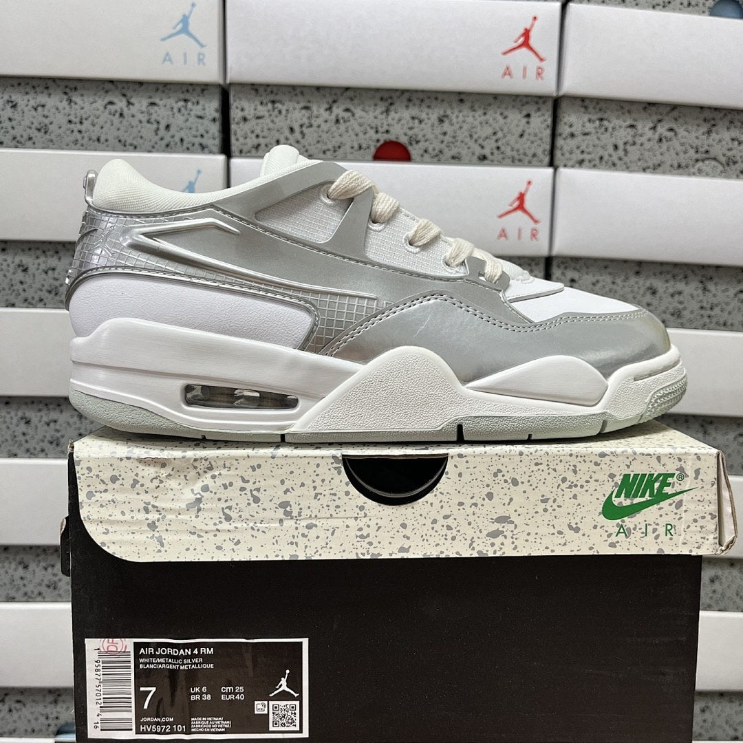 Air Jordan 4 RM White Silver
