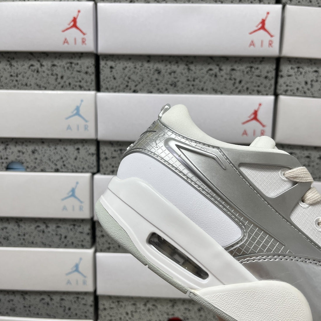 Air Jordan 4 RM White Silver