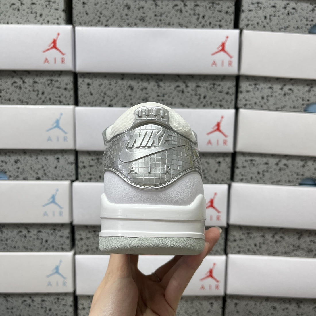 Air Jordan 4 RM White Silver