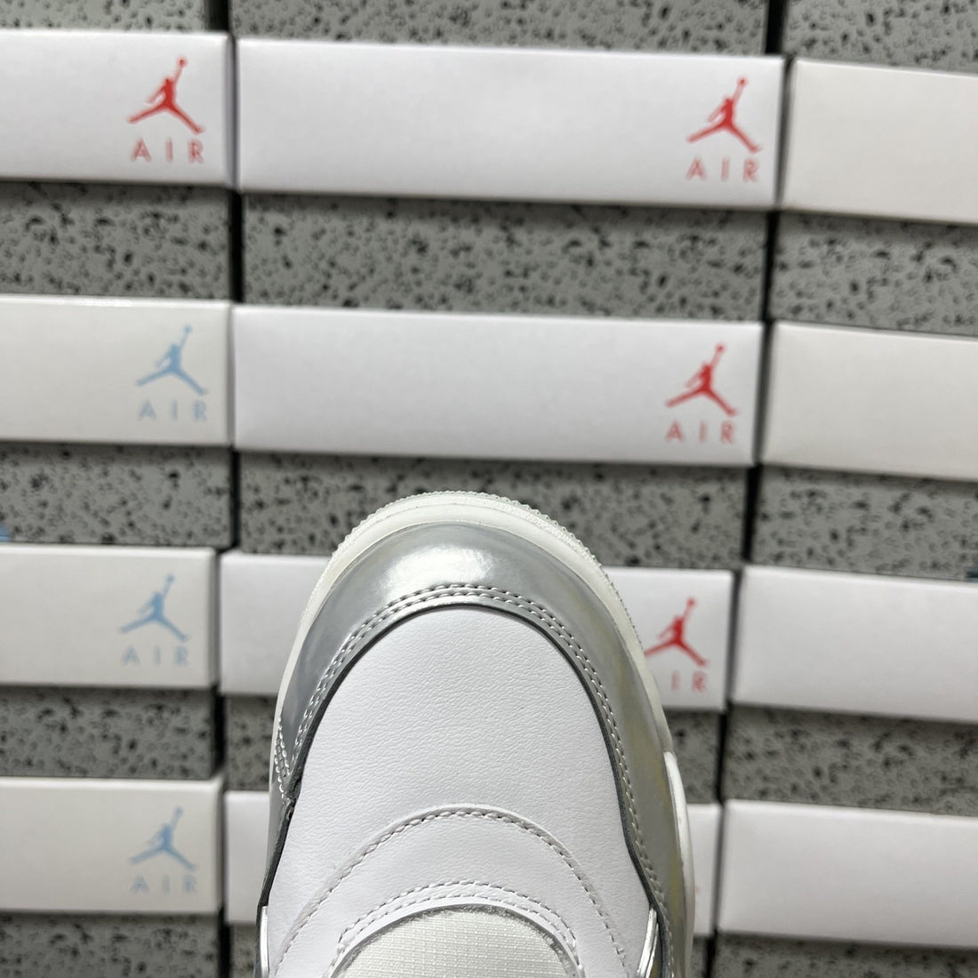 Air Jordan 4 RM White Silver