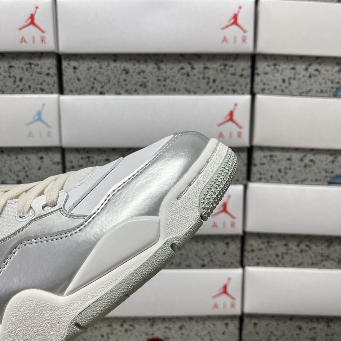 Air Jordan 4 RM White Silver