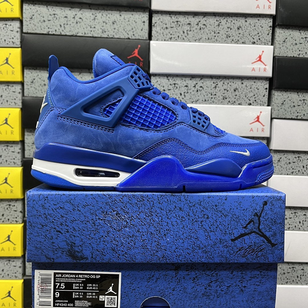 Air Jordan 4 Royal Blue Suede