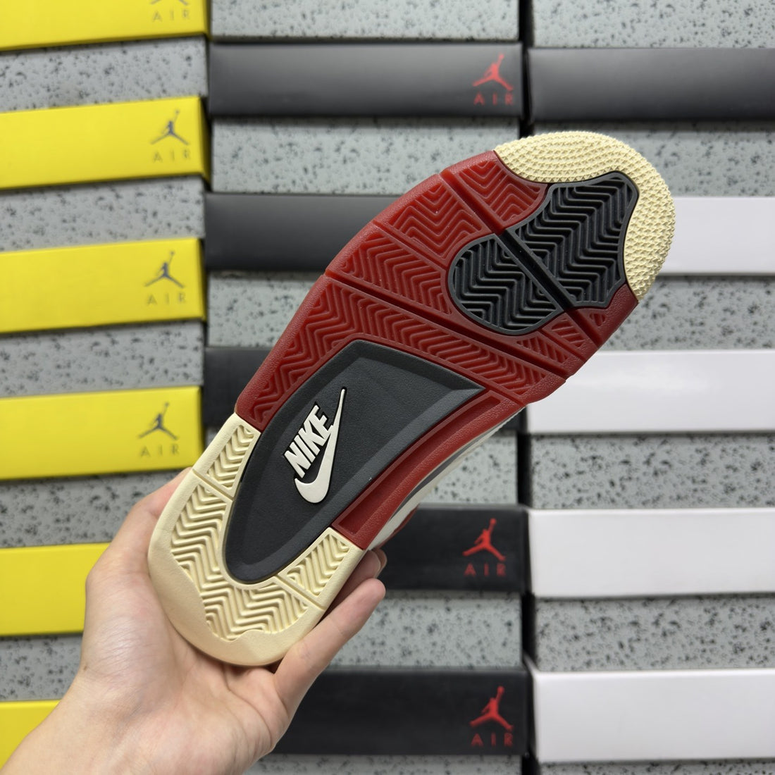 Air Jordan 4 Sail Burgundy