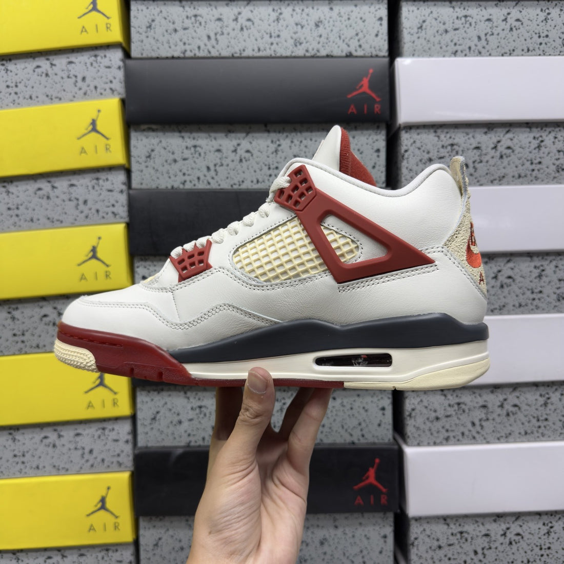Air Jordan 4 Sail Burgundy